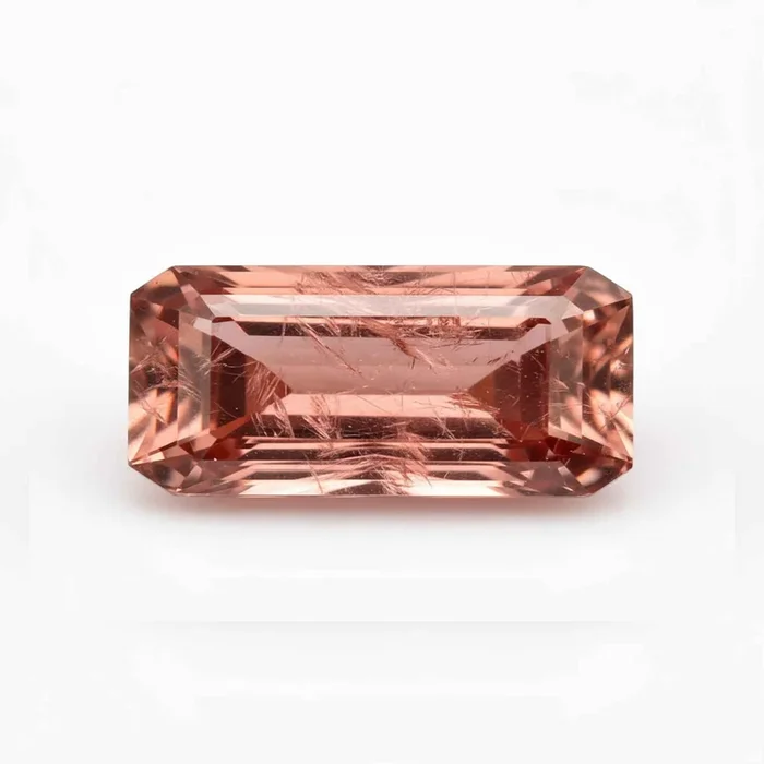 Hessonite Garnet (Gomed) 1PC Small 6×12 MM Baguette Faceted Red Splendid Precious Loose Gemstone