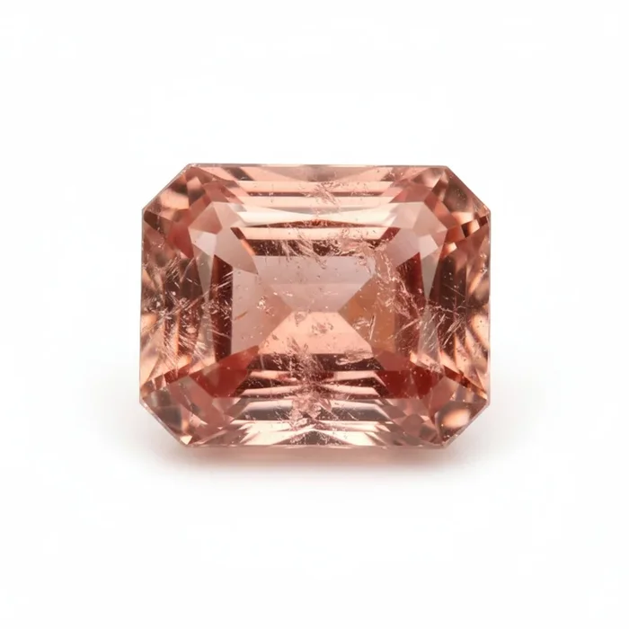 Hessonite Garnet (Gomed) 1PC Small 6×8 MM Emerald Faceted Red Superior Precious Loose Gemstone