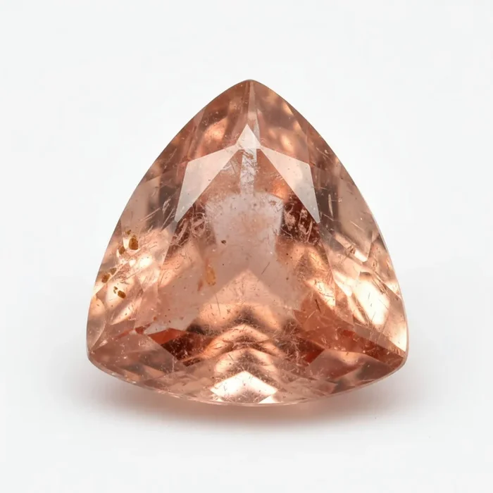 Hessonite Garnet (Gomed) 1PC Small 7×7 MM Triangle Faceted Red Splendid Precious Loose Gemstone