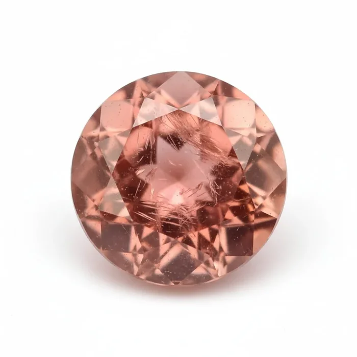Hessonite Garnet (Gomed) 1PC Small 8×8 MM Round Faceted Red Luster Precious Loose Gemstones