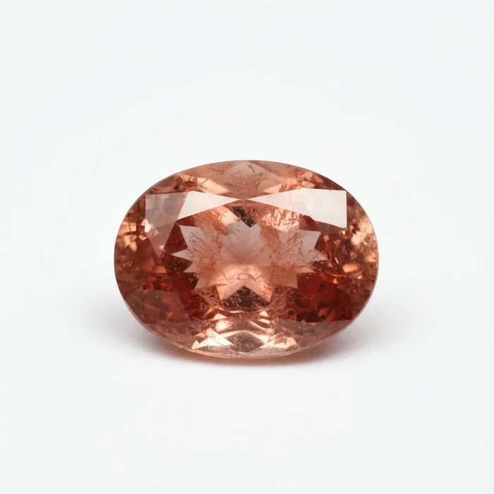 Hessonite Garnet (Gomed) 1PC Tiny 3×5 MM Oval Faceted Red Polished Precious Loose Gemstones