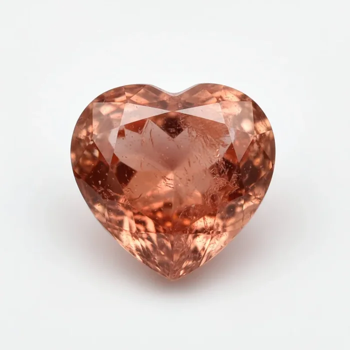 Hessonite Garnet (Gomed) 1PC Tiny 5×5 MM Heart Faceted Red Sparkling Precious Gems