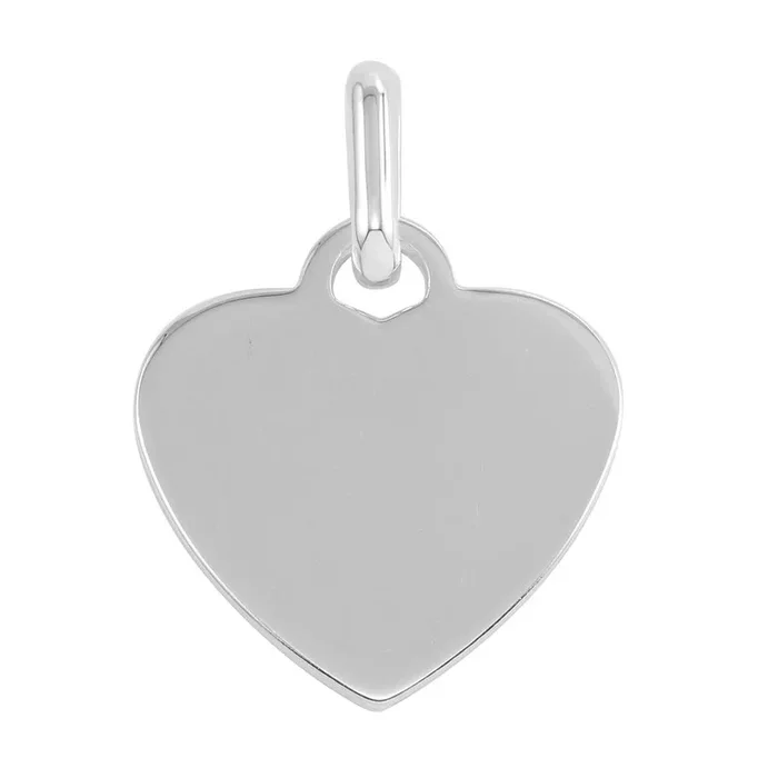 High Polished 925 Sterling Silver Engravable Heart Pendant – CARP00041