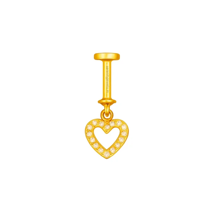 Hollow Heart Bugadi – S925 (1 pc)