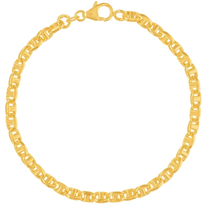 Hollow Link Bracelet in 18K Gold