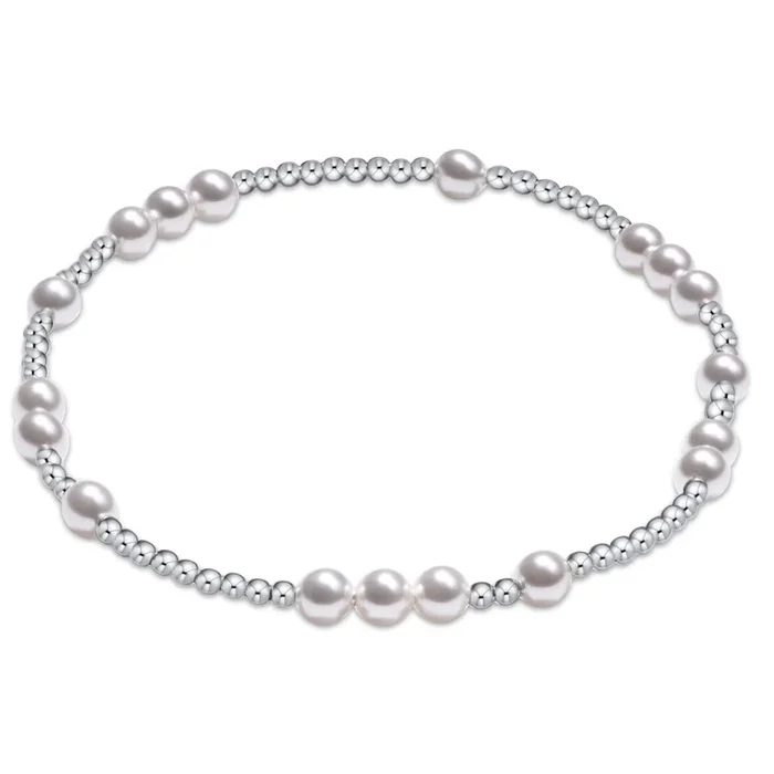 Hope Unwritten Sterling 4mm Bead Bracelet – Pearl