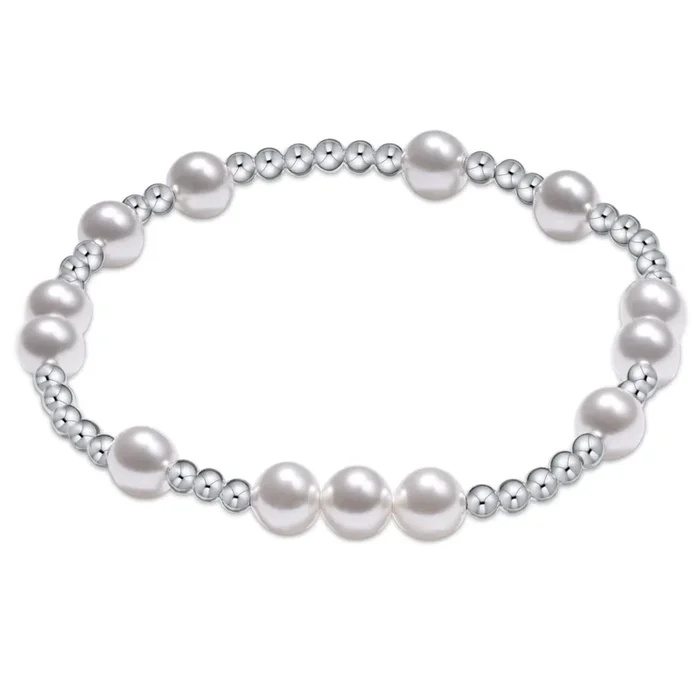 Hope Unwritten Sterling 6mm Bead Bracelet – Pearl