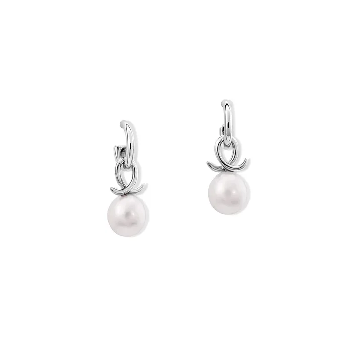 Icarus Earring Drops Silver – Pearl