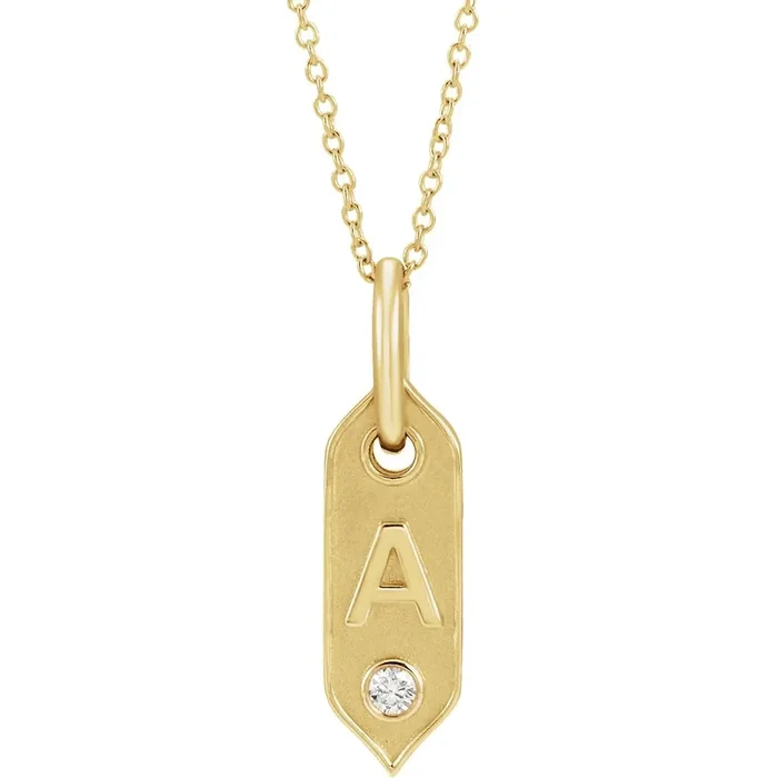 Initial Diamond Necklace