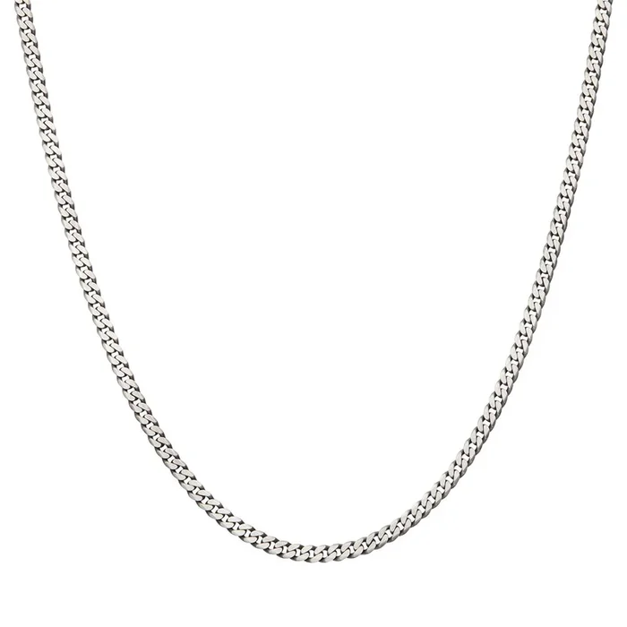 Inox Sterling Silver 24-inch 4.4MM Rogue Curb Chain