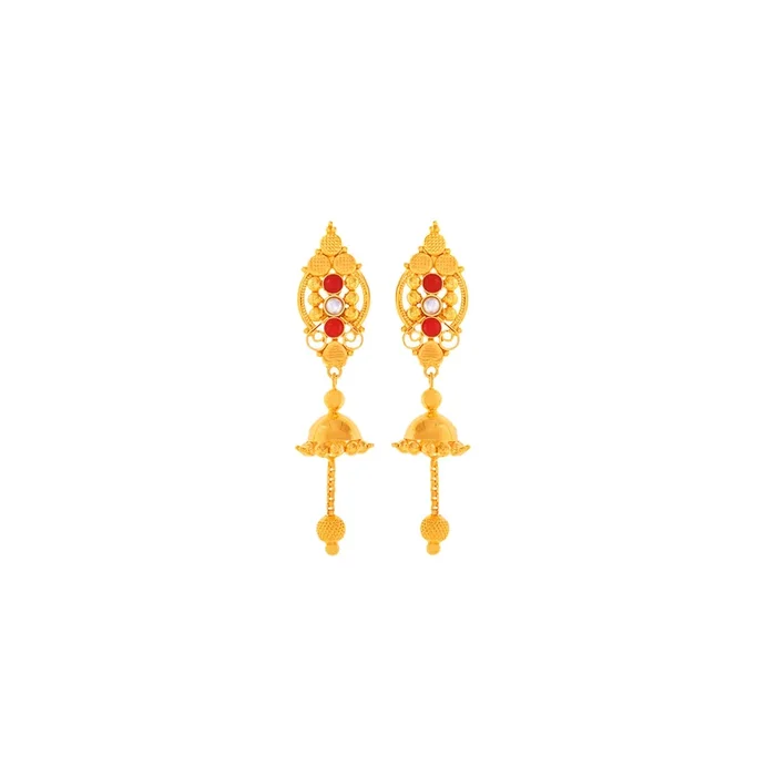 Intriguing Jhumkha in 22K Gold