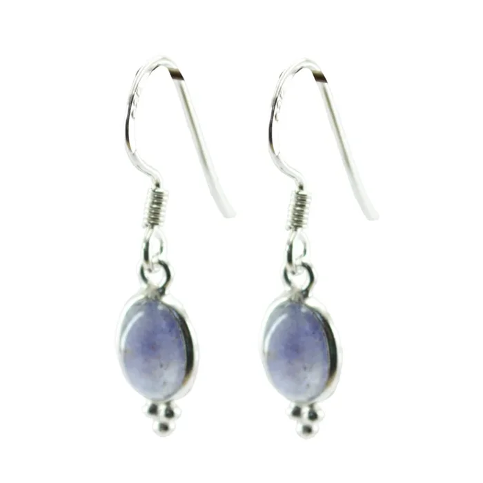 Iolite Italian Abigail multiple Dangle Blue Silver Earring