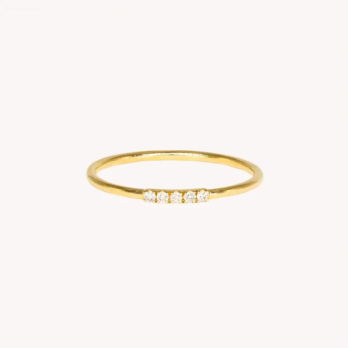 Iris White Diamond Ring
