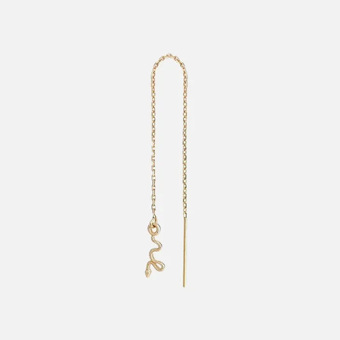 Itty Bitty Threader Earring, Snake