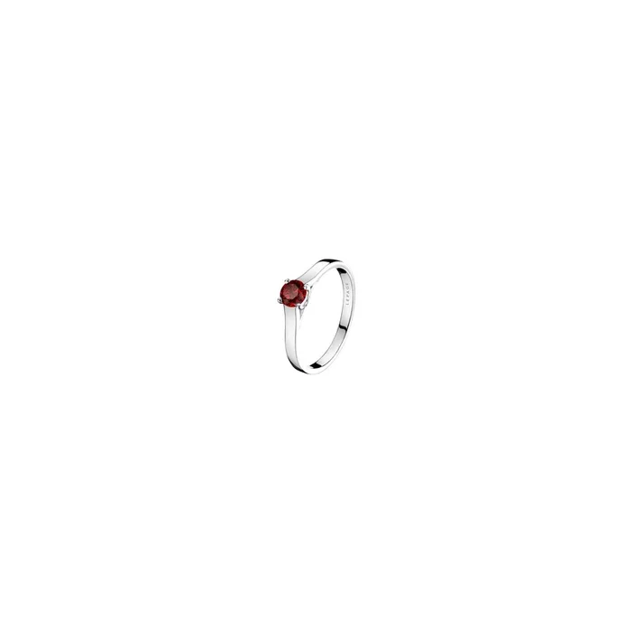 Jackie engagement ring in white gold and ruby | LEPAGE