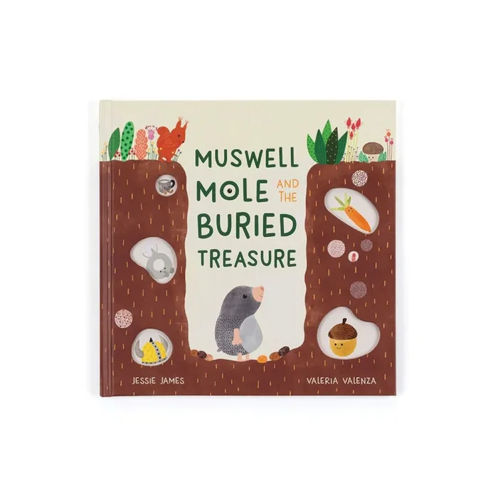 Jellycat Muswell Mole and the Buried Treasure Book
