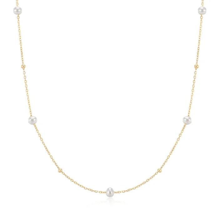 JULIANA | Pearl and Gold Beaded Necklace