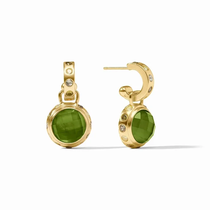 Julie Vos Rainbow Hoop & Charm Earrings