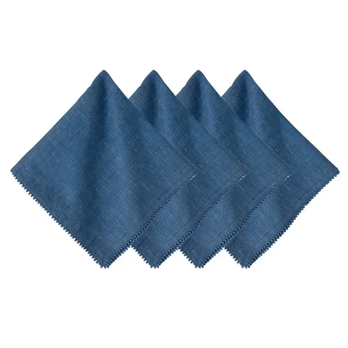 Juliska Berry Trim Napkins – Navy (Sold individually)