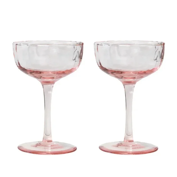 Juliska Puro Cocktail Coupe Set of Two – Blush