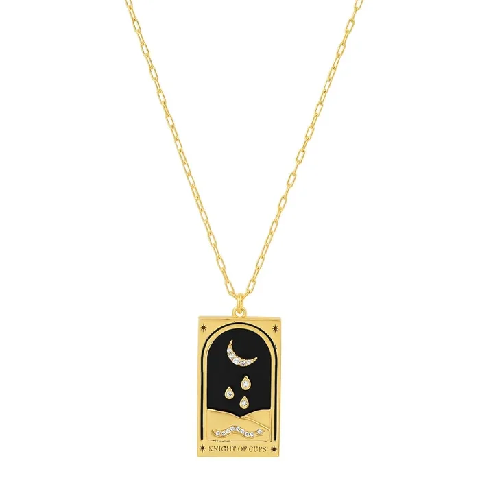 Knight of Cups Tarot Card Pendant Necklace