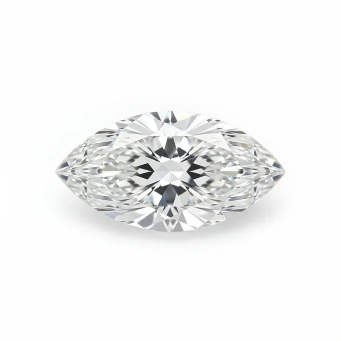 Lab Grown Diamond 10PC Tiny 2.5×5 MM Marquise Faceted White Natural Man Made Loose Gemstone