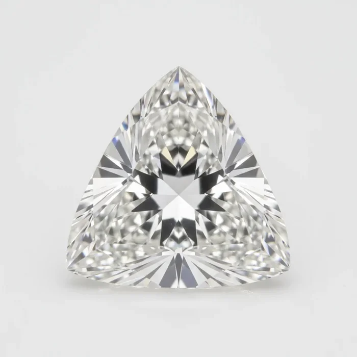 Lab Grown Diamond 1PC Chunky 13×13 MM Triangle Faceted White Natural Man Made Gems