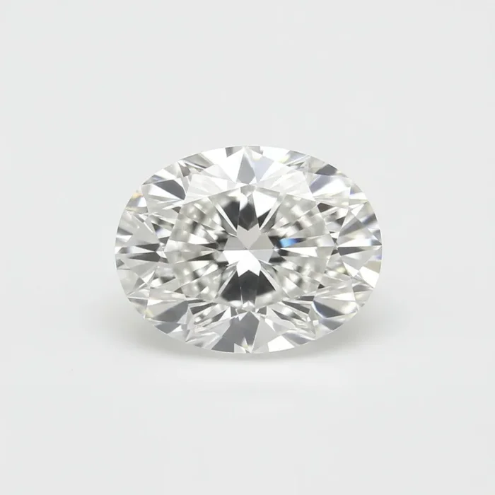 Lab Grown Diamond 1PC Large 9×11 MM Oval Faceted White Luster Man Made Loose Gems