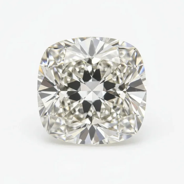 Lab Grown Diamond 1PC Medium 9×9 MM Cushion Faceted White Lustrous Man Made Gems