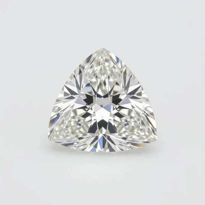 Lab Grown Diamond 1PC Small 8×8 MM Triangle Faceted White Luster Man Made Loose Gemstones