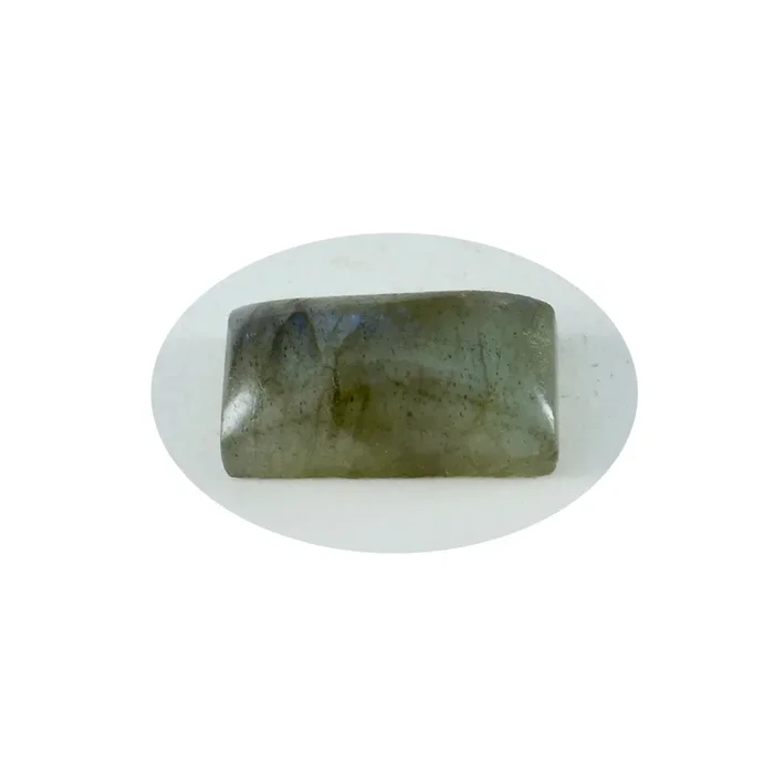 Labradorite 1PC Small 6×12 MM Baguette Cabochon Gray Lustrous semi Precious Semi Precious Gemstone