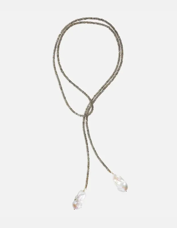 Labradorite Classic Gemstone Lariat