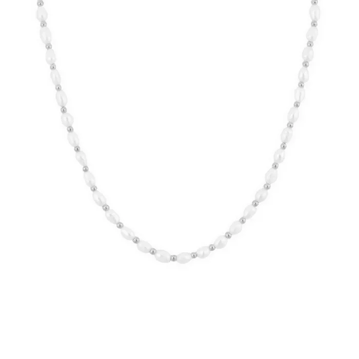Lagoon Pearl Necklace – Silver