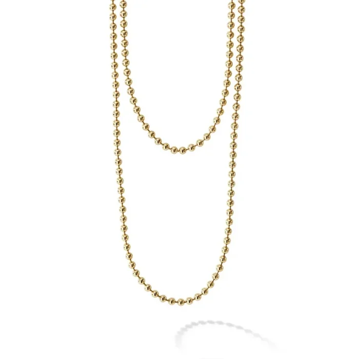 Lagos 18k Caviar Gold Beaded Necklace