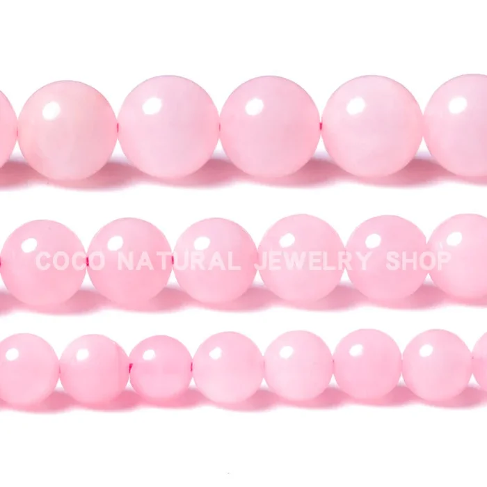 LanLi 6/8/10mm natural jewelr Rose Pink Quartz Loose Beads Natural Stones Suitable for DIY Fashion bracelet necklace Accessories