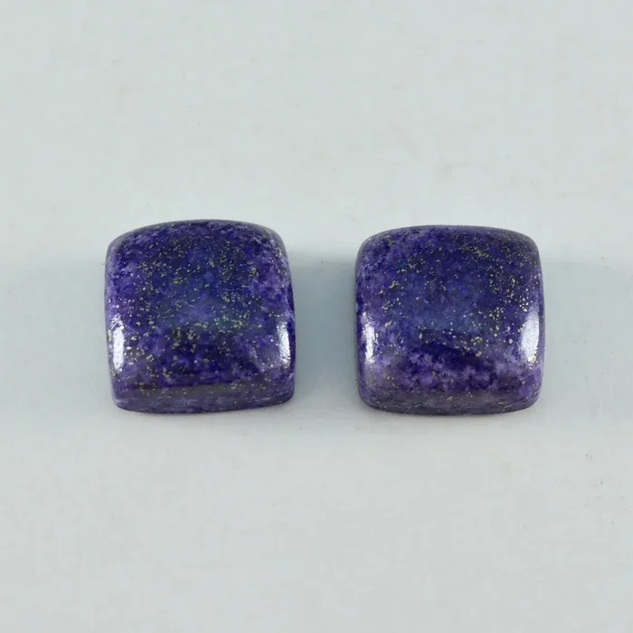Lapis Lazuli 1PC Large 11×11 MM Cushion Cabochon Blue Luster semi Precious Loose Gems