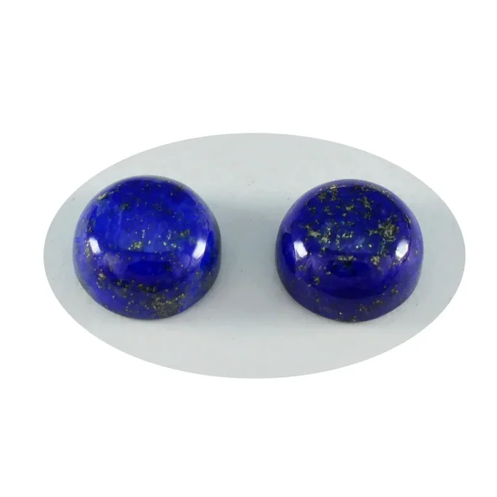 Lapis Lazuli 1PC Medium 9×9 MM Round Cabochon Blue Genuine semi Precious Precious Gemstone