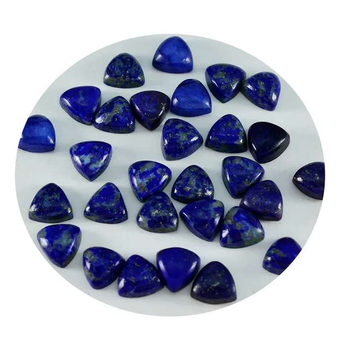 Lapis Lazuli 1PC Small 7×7 MM Triangle Cabochon Blue Brilliant semi Precious Precious Gemstone