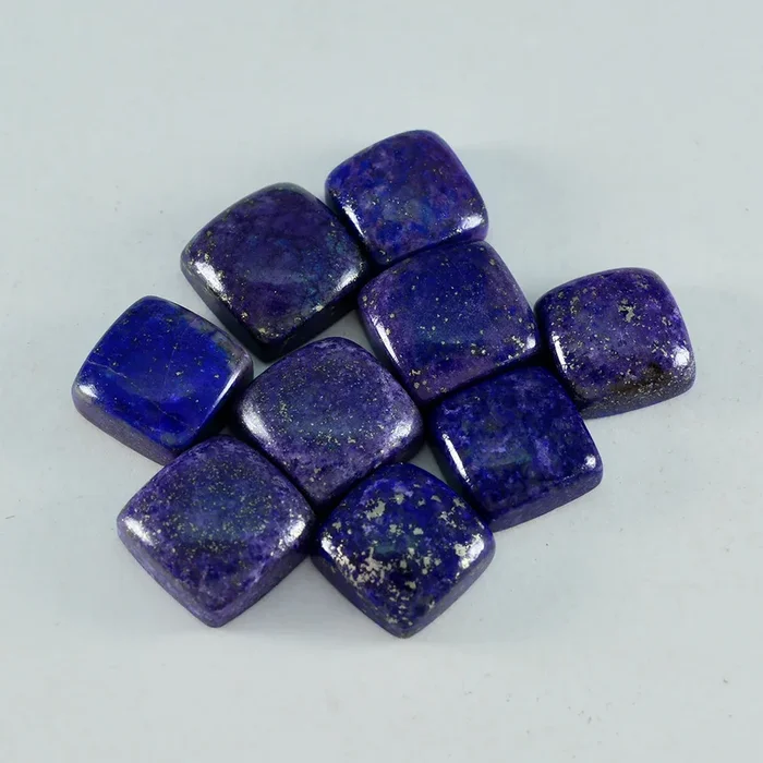 Lapis Lazuli 1PC Small 8×8 MM Cushion Cabochon Blue Sparkling semi Precious Semi Precious Gemstone