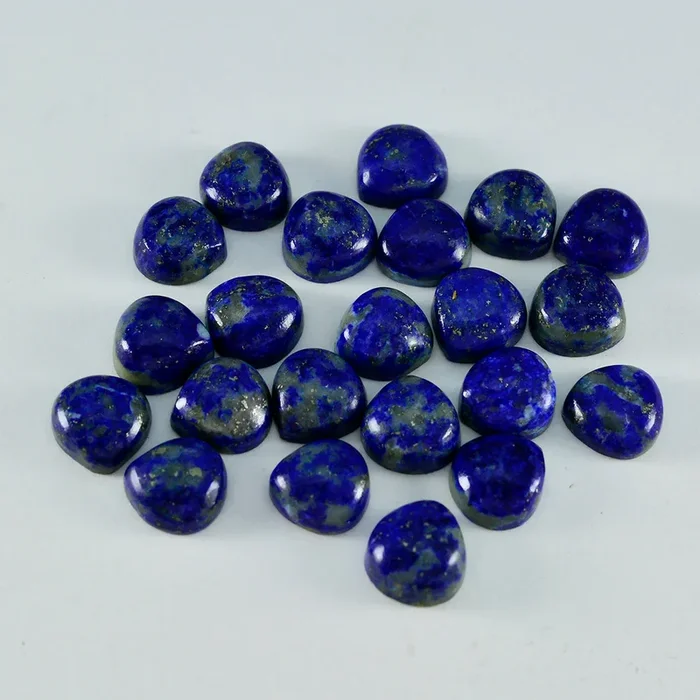 Lapis Lazuli 1PC Tiny 6×6 MM Heart Cabochon Blue High-Quality semi Precious Loose Gemstones