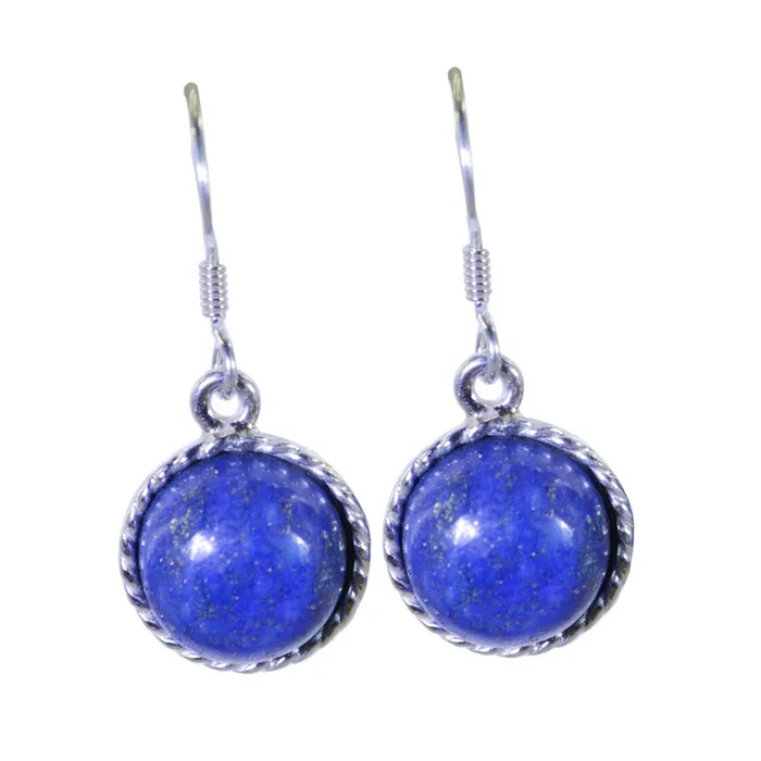 Lapis Lazuli French Constanza multiple Dangle Blue 92.5 Silver Earring