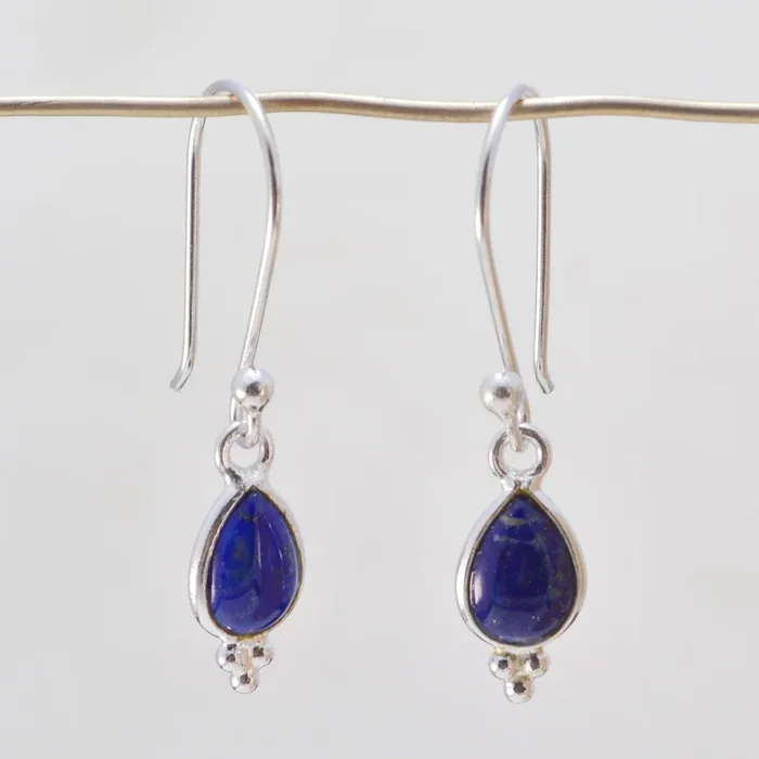 Lapis Lazuli Italian Julieta multiple Dangle Blue Sterling Silver Earring