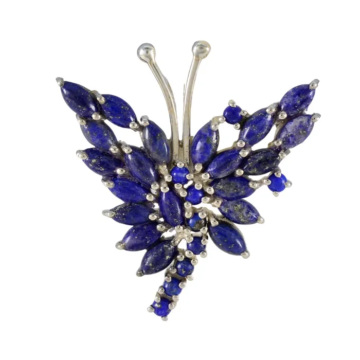 Lapis Lazuli Statement American Silver multiple Agnes Glamorous Blue Pendant Jewelry