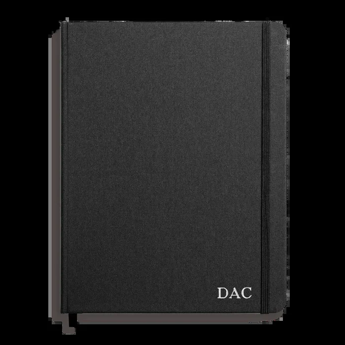 Large Hard Ruled Journal – Black