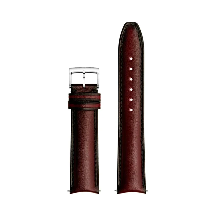 Leather strap Baume et Mercier calf with burgundy patina MXE0N056 – Lepage