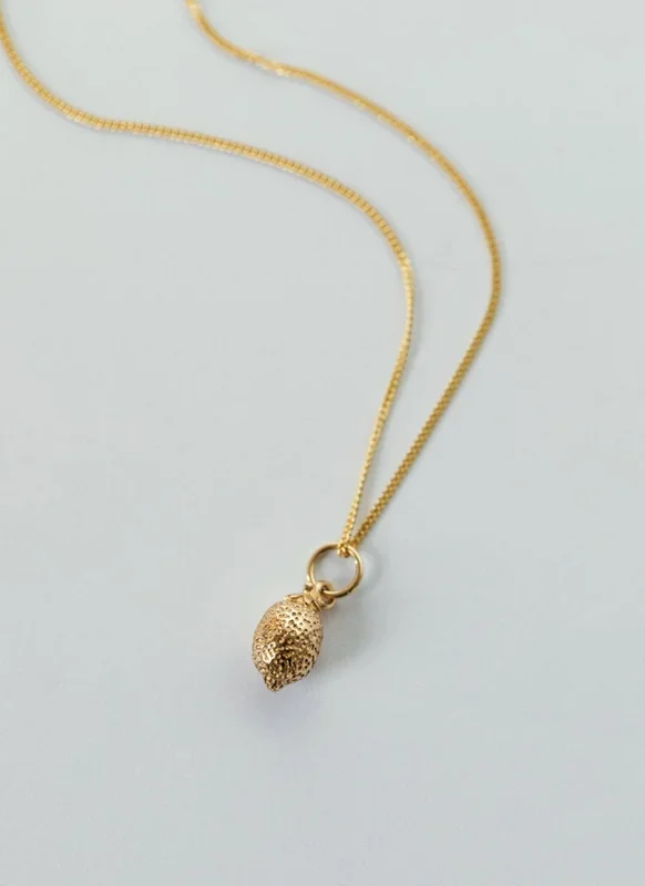 Lemon charm 14k gold