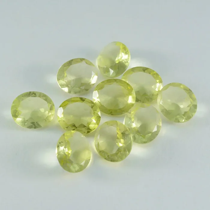 Lemon Quartz 1PC Chunky 12×16 MM Oval Faceted Yellow Splendid Semi Precious Gems