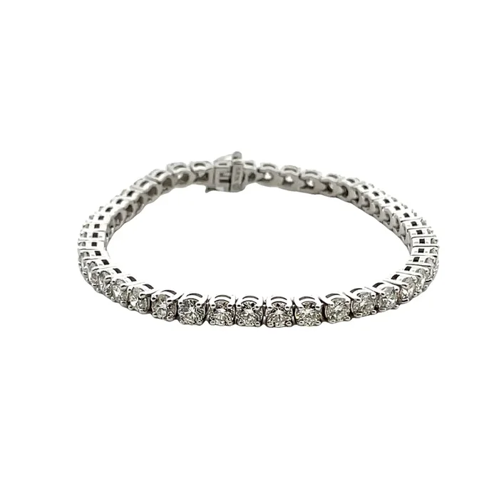 LEWIS COLLECTIONS 14K White Gold & 10ctw Diamond Tennis Bracelet