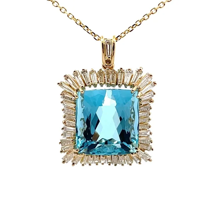 LEWIS COLLECTIONS Aquamarine Necklace