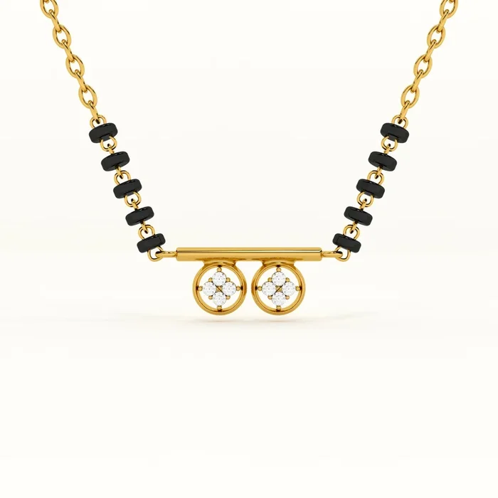 Linear Luminescence 925 Sterling Silver Mangalsutra